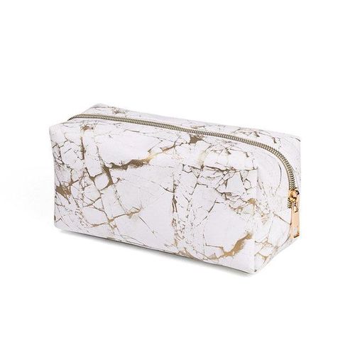 Kpop Marble Pencil Case Kawaii For Girls Boy Large Zipper Purse Makeup Storage Coetic Bag Pen Box School Supplies Stationery