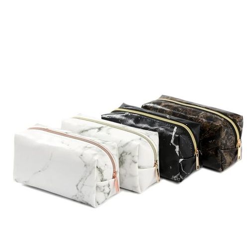 Kpop Marble Pencil Case Kawaii For Girls Boy Large Zipper Purse Makeup Storage Coetic Bag Pen Box School Supplies Stationery