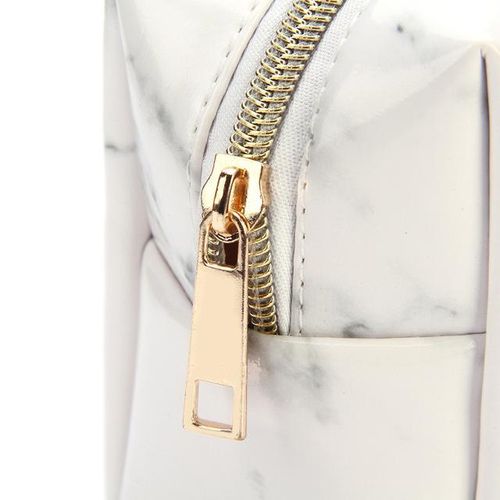 Kpop Marble Pencil Case Kawaii For Girls Boy Large Zipper Purse Makeup Storage Coetic Bag Pen Box School Supplies Stationery
