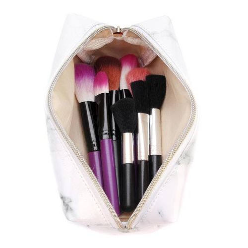 Kpop Marble Pencil Case Kawaii For Girls Boy Large Zipper Purse Makeup Storage Coetic Bag Pen Box School Supplies Stationery