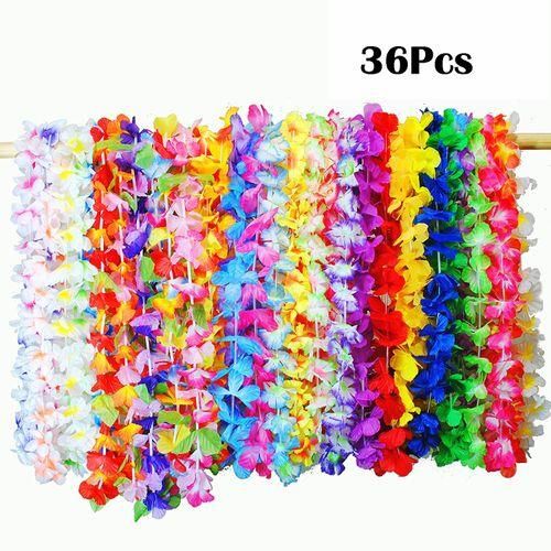 Pack Of 203650pcs Hawaiian Party Flower Garlands Necklace