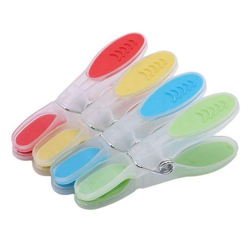 12 Pcs Plastic Clothespins Soft Rubber Grip Non-Slip Windproof Clamp For Underwear Socks Towel Clothes Pegs Anti-Scratch Home