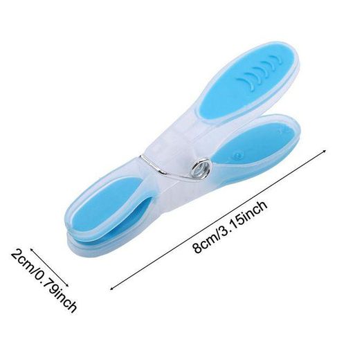 12 Pcs Plastic Clothespins Soft Rubber Grip Non-Slip Windproof Clamp For Underwear Socks Towel Clothes Pegs Anti-Scratch Home