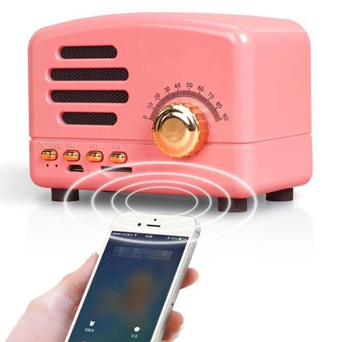 Bt01 Vintage Wireless Bluetooth Speakers Rechargeable Portable Speaker Subwoofer Music Player Loudspeaker Bluetooth Speakers
