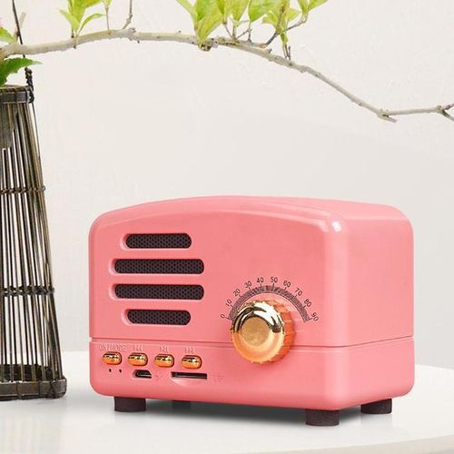 Bt01 Vintage Wireless Bluetooth Speakers Rechargeable Portable Speaker Subwoofer Music Player Loudspeaker Bluetooth Speakers