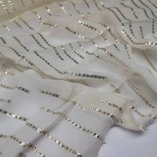 Silk Brocade Shimmer Metallic Jacquard Shiny Saree Scarf Fabric Diy Sewing Material