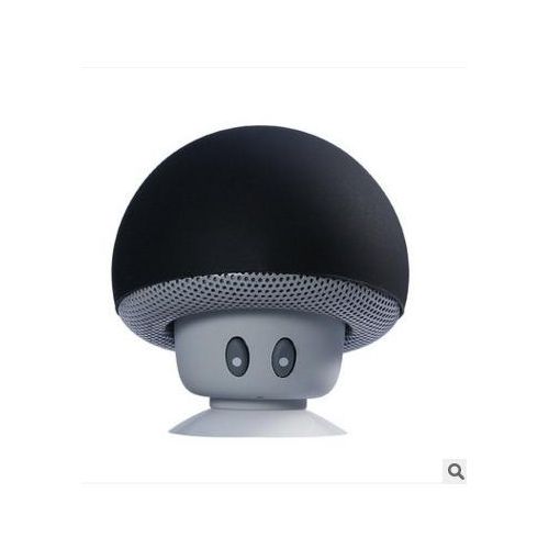 Cartoon Mini Portable Small Mushroom Head Wireless Bluetooth Speaker Silicone Suction Cup Speaker Phone Holder Audio
