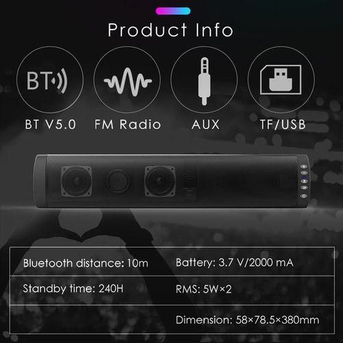 BS-41A Wall-mounted Bluetooth-compatible TV Soundbar-Black