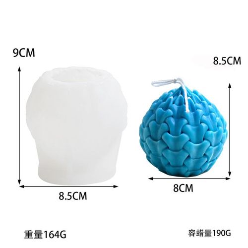 3d Pillar Spiral Silicone Candle Mold Wave Twirl Silicone Mould Wavy Wax Molds Soap Mold Leaf Geometric Candle Mold