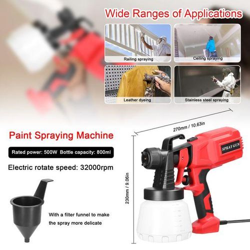 Electric Paint Spraying Machine 800ml Large Capacity Paint