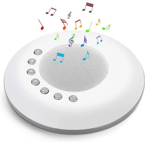 Baby White Noise Sound Machine Built-in 28 Soothing Sounds 4 Timer & Memory Function USB Rechargeable Portable Sleep Aid