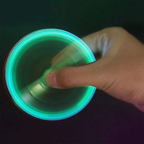 Led Colourful Luminous Spinning Ballpoint Pen Rolling Pen