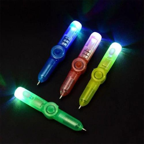 Led Colourful Luminous Spinning Ballpoint Pen Rolling Pen