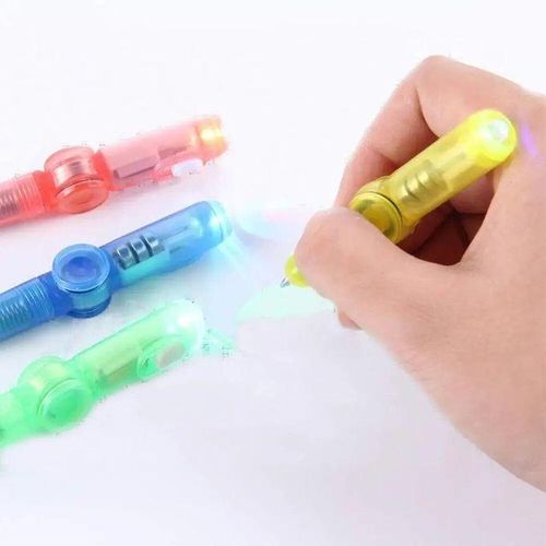 Led Colourful Luminous Spinning Ballpoint Pen Rolling Pen