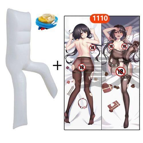 Inflatable Body Pillow Anime Genshin Impact Keqing Dakimakura Air with Sex Onahole Container Split Legs Air Pillows 2way Tricot