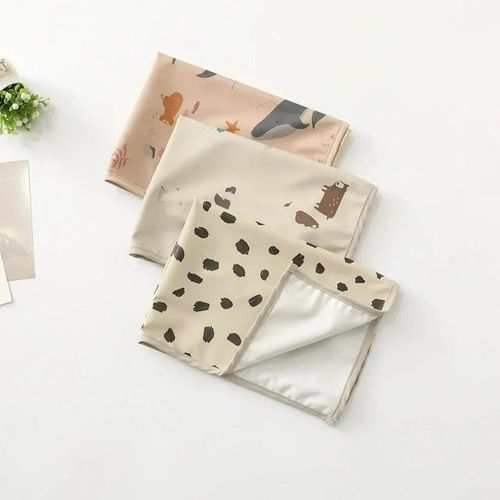 35*50 Baby Diaper Mat Soft PU Waterproof Leak Proof Washable Newborn Pad Changing Pad Liners Reusable Picnic Travel Mats