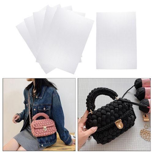 6Pcs Plastic Canvas Sheets Cloth Bag Making For Embroidery