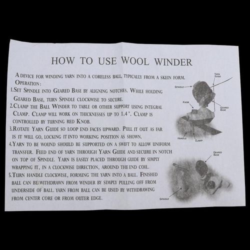 Swift Yarn Fiber String Wool Winder Holder Hand Operated Manual Handheld String Winding Machine Sewing Accessories New