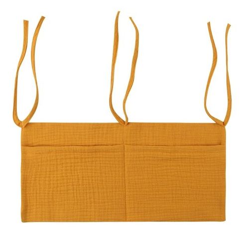 Baby Bedside Hanging Bags Milk Bottle Bibs Storage Bag Crib Organizer Bag Baby Diaper Bag Dormitory Bed Organizing Bag