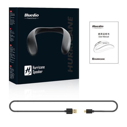 Bluedio Hs Neck Band Bluetooth Speaker Wireless Speaker Bluetooth 5.0 With Bass Fm Radio Sd Card Slot With Microphone For Game