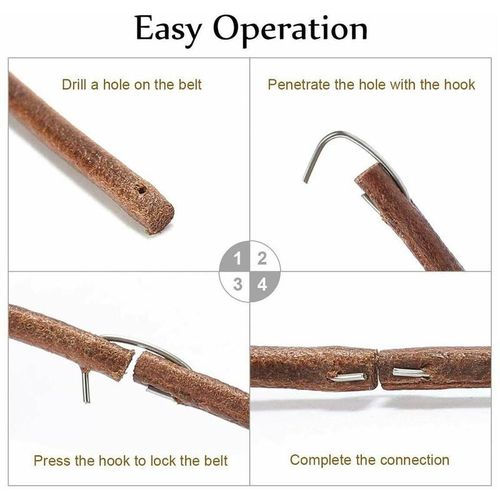 2pcs Home Sewing Machine Treadle Belt Household With Metal Hook Adjustable Strong Tensile Resistance Machine Accessories