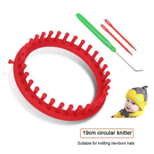 1 Set Knitting Loom Craft Yarn Kit Diy Tool Crochet Hook Hat Scarf Stitching Shawl Sweater Sock Blankets Knitter