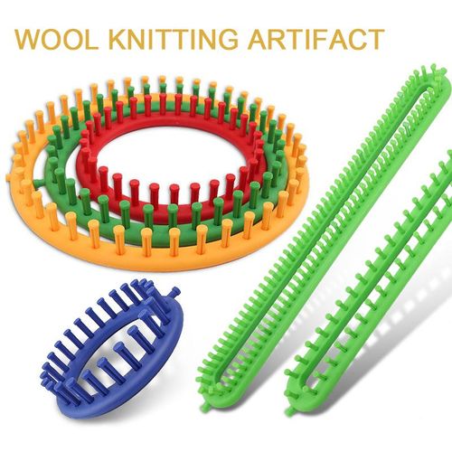 1 Set Knitting Loom Craft Yarn Kit Diy Tool Crochet Hook Hat Scarf Stitching Shawl Sweater Sock Blankets Knitter