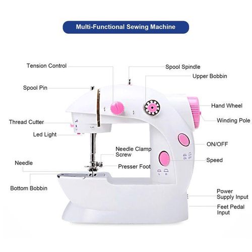 Mini Sewing Machine Home Use Multi-Functional Portable Electric Sewing Machine for Beginners NO5115
