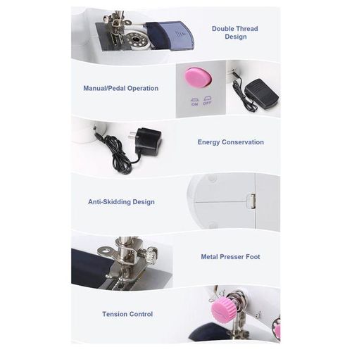 Mini Sewing Machine Home Use Multi-Functional Portable Electric Sewing Machine for Beginners NO5115