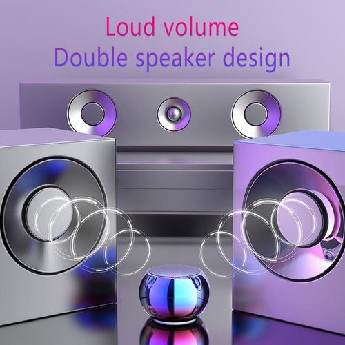 Caridite M3 Wireless Mini Bluetooth Speaker Subwoofer Portable Speaker Sports Speaker Small Steel Cannon Best Holiday