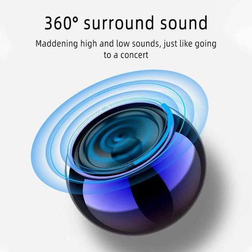 Caridite M3 Wireless Mini Bluetooth Speaker Subwoofer Portable Speaker Sports Speaker Small Steel Cannon Best Holiday