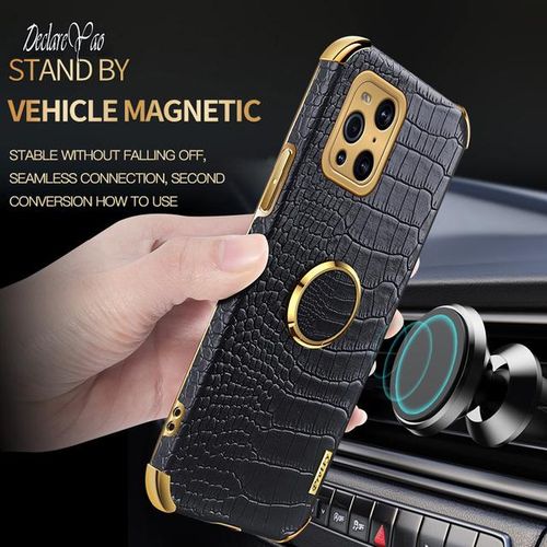 X2 Lite Case Declareyao Luxury Crocodile Pattern Ultra Slim 6d Plating Cover For Oppo Find X3 Pro Neo Case Silicone Soft Leather