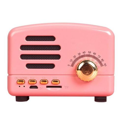 Bt01 Portable Vintage Speaker Wireless Mini Bluetooth 4.2 Loudspeaker Rechargeable Large Capacity Music Player For Home