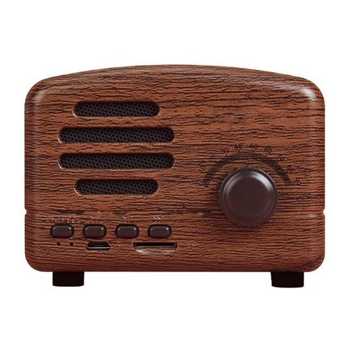 Bt01 Portable Vintage Speaker Wireless Mini Bluetooth 4.2 Loudspeaker Rechargeable Large Capacity Music Player For Home