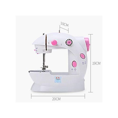 Desktop Electric Sewing Machine 12 Stitches Household Tailor 2 Speed Foot Pedal Purple