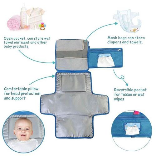 Portable Changing Pad for Baby Diaper Bag and Travel Changing Station Foldable Baby Diaper Changing Pad Newborn Diaper Pad