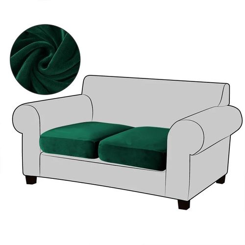 Velvet Sofa Seat Cushion Covers For Living Room Plush Sofa Cushion Covers Soft Stretch Sofas Couch Slipcover Furniture Protector