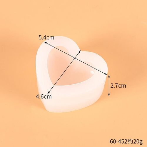 Diy Handmade Candle Mold 3d Heart Shape Columnar Plastic Candle Making Mould Wax Soap Molds Chocolate Cake Decor
