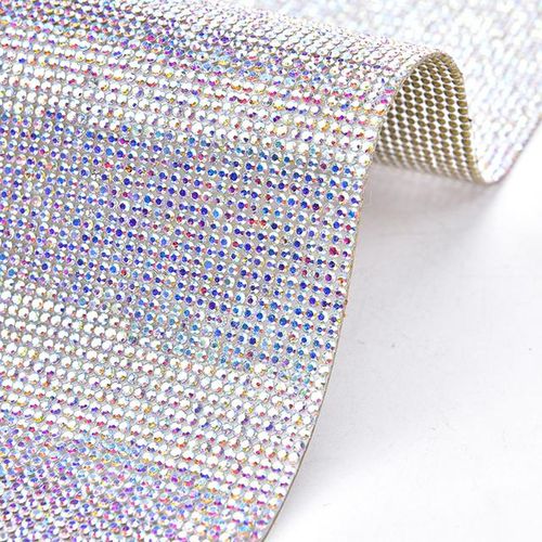 Hot Fix Glass Sheet 2mm Rhinestone Applique Trim Self Adhesive Banding Mesh Crystal Transfer Car Sticker Diy Clothing Decoration