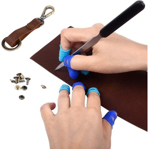 16pcs Thimbles Fingers Tip Guitar Silicone Thimble Finger Protectors For Sorting Paper/hand Sewing/counting Money/playing Guitar