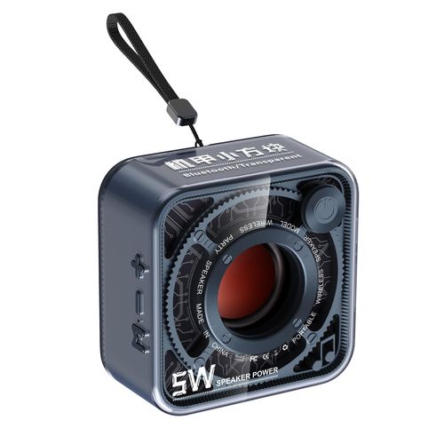 Future Mechanical Style Transparent Wireless Bluetooth Speaker Subwoofer Stereo Cyberpunk Speaker Gift For Girlfriend