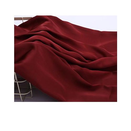 Soft Satin Silky Chiffon Fabric Solid Color Fabric For Dress Pajamas White Black Red Pink Green Peach Burgundy Blue