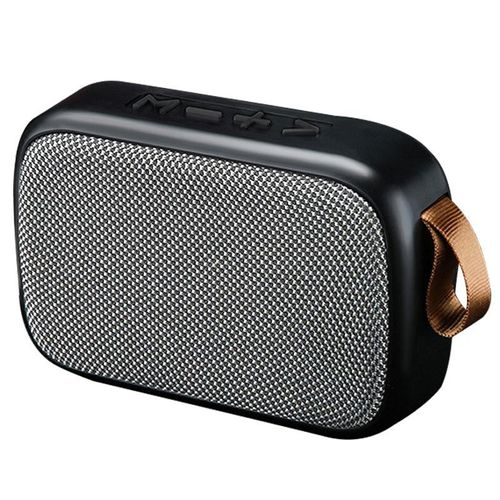 Wireless Mini Bluetooth Speaker Fabric Card Insertion 3D Stereo Sound Player For Outdoor Use - Gray