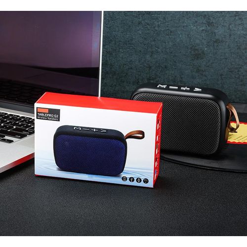 Wireless Mini Bluetooth Speaker Fabric Card Insertion 3D Stereo Sound Player For Outdoor Use - Gray