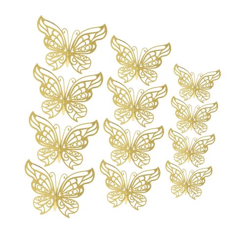 Elegant 3D Butterfly Wall Decals Set - Waterproof And