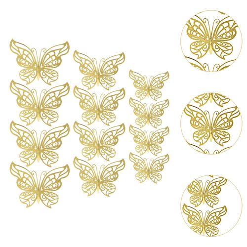 Elegant 3D Butterfly Wall Decals Set - Waterproof And