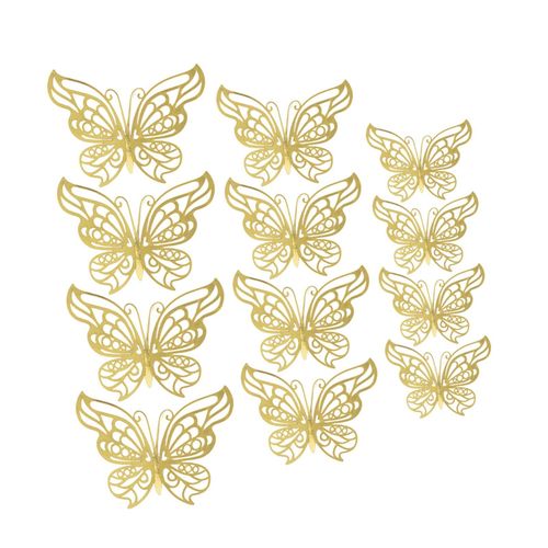 Elegant 3D Butterfly Wall Decals Set - Waterproof And