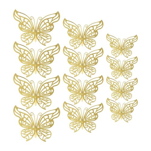 Elegant 3D Butterfly Wall Decals Set - Waterproof And