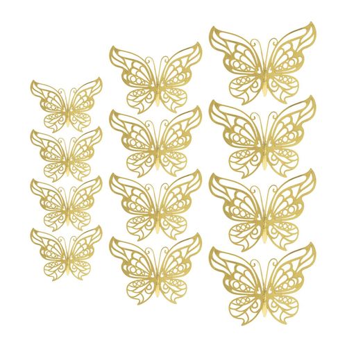 Elegant 3D Butterfly Wall Decals Set - Waterproof And