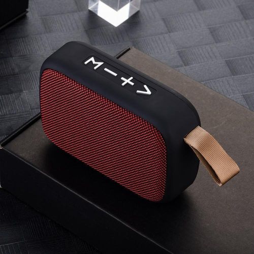 Wireless Mini Bluetooth Speaker Fabric Card Insertion 3D Stereo Sound Player For Outdoor Use - Blue